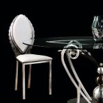 Стул MM Lampadari Pavone на металлических ножках серебряного цвета — изображение 2