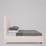 Кровать Shining Modern 160х200 см Велюр Светло-бежевый — изображение 6