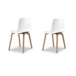 Набор из 2х стульев CLAUDIO BELLINI НА ДЕРЕВЯННЫХ НОЖКАХ