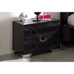 Тумба прикроватная черная