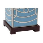 Лампа настольная керамическая с бежевым абажуром — изображение 3