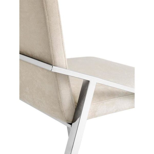 стул с мягкой обивкой Reynolds Бежевый — изображение 3