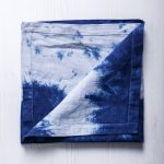 Салфетка Нильсия бело-синяя