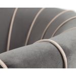 Кресло Shell серый велюр — изображение 5