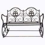 Металлическая скамья Англетер черный антик