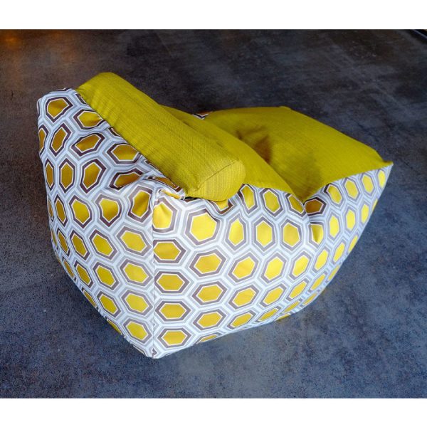 Кресло-мешок Трапеция с подголовником Золотой улей — изображение 2
