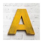  буква из металла ABC