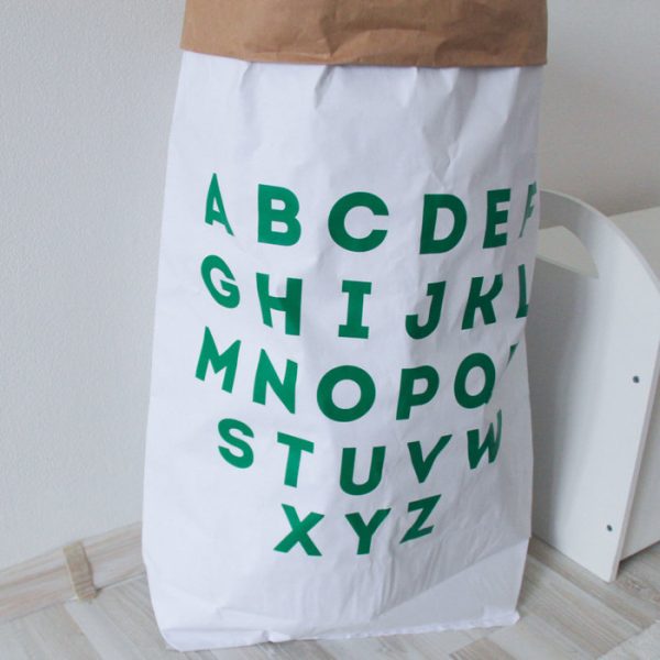 Эко-мешок для игрушек из крафт бумаги Alphabet — изображение 6