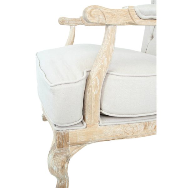 Кресло Honesta beige с пуфом — изображение 5