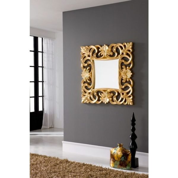 Зеркало в резной раме золото — изображение 2