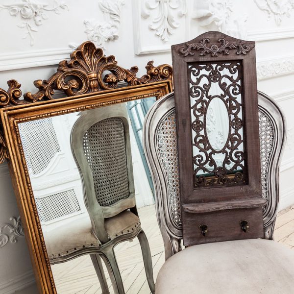 Настенное зеркало «Авиньон» (шоколадный антик) — изображение 2