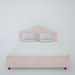 Кровать Palace 200x200 см Велюр Пыльная роза — изображение 4