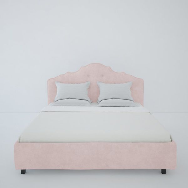 Кровать Palace 200x200 см Велюр Пыльная роза — изображение 4