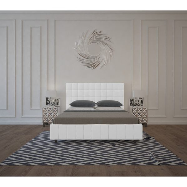 Кровать Shining Modern 160x200 см Велюр Молочный — изображение 8