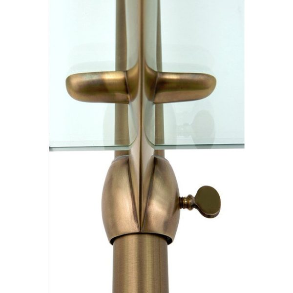 Стеллаж  Wall Pulitzer Double с полками из плотного прозрачного стекла — изображение 4