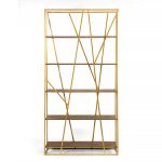 Стеллаж Powell gold американский орех