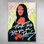 Картина Мона Лиза "Граффити"