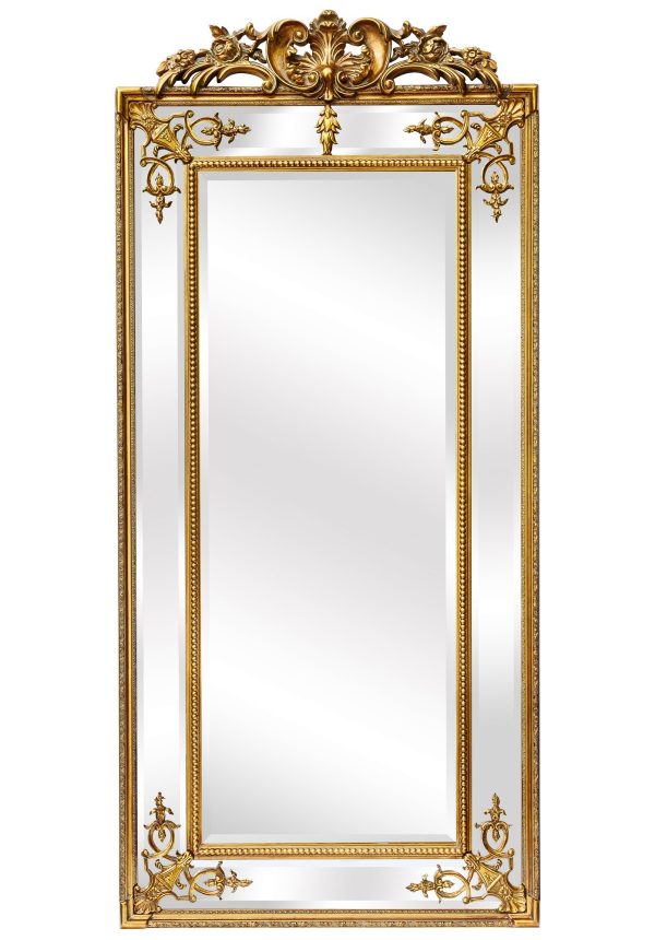 Напольное зеркало в раме Kingsley Gold фото и цена, купить