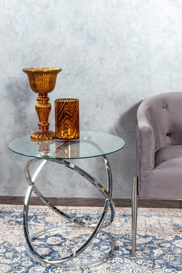 Кофейный столик Glossy Sphere Silver 0.55x0.6x0.6м — изображение 4