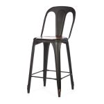 Полубарный стул Marais с деревянным сиденьем