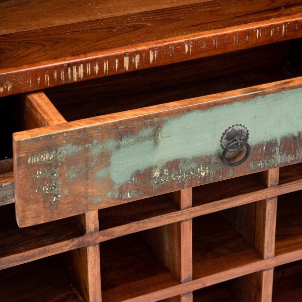 Стеллаж лофт из массива, САГАР для вина — изображение 4