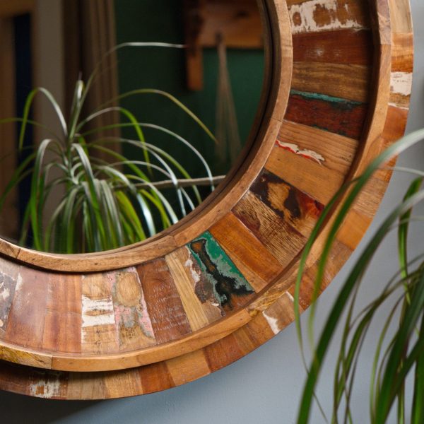 Круглое зеркало лофт, МАНИША — изображение 5