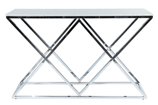 Консоль Triangles Silver 0.74x1.2x0.35м