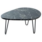 Кофейный столик Marble Black 0.35x0.7x0.5м