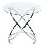 Кофейный столик Glossy Sphere Silver 0.55x0.6x0.6м