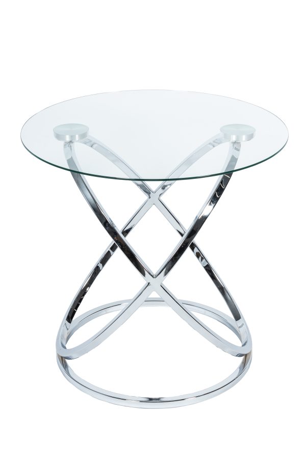 Кофейный столик Glossy Sphere Silver 0.55x0.6x0.6м