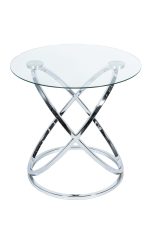 Кофейный столик Glossy Sphere Silver 0.55x0.6x0.6м