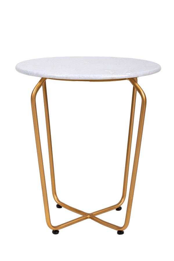 Кофейный столик Marble белый 0.45x0.4x0.4м