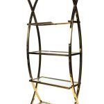 Стеллаж Glossy gold 2x0.9x0.35м