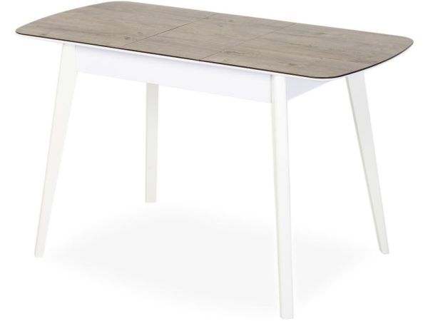 Стол Атлас-01 СТП 1100x700 Берлин, опоры Диагональ 1/5 дерево, Белый — изображение 3