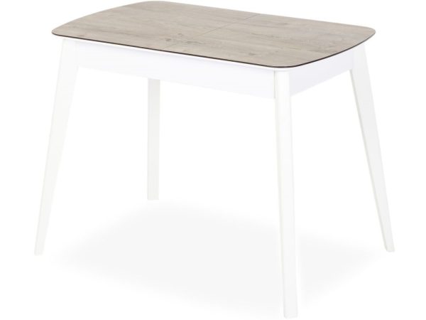 Стол Атлас-01 СТП 1100x700 Берлин, опоры Диагональ 1/5 дерево, Белый — изображение 2