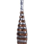 Ваза металлическая средняя STRIPES 0.66x0.16x0.06м