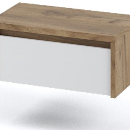 Тумба «Мишель» 1ящ (2шт), Дуб крафт золотой/Белый жемчуг