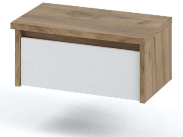 Тумба «Мишель» 1ящ (2шт), Дуб крафт золотой/Белый жемчуг