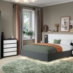 Спальня «Мишель» 3шк, Антрацит/Белый жемчуг