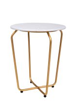 Кофейный столик Marble белый 0.45x0.4x0.4м — изображение 2