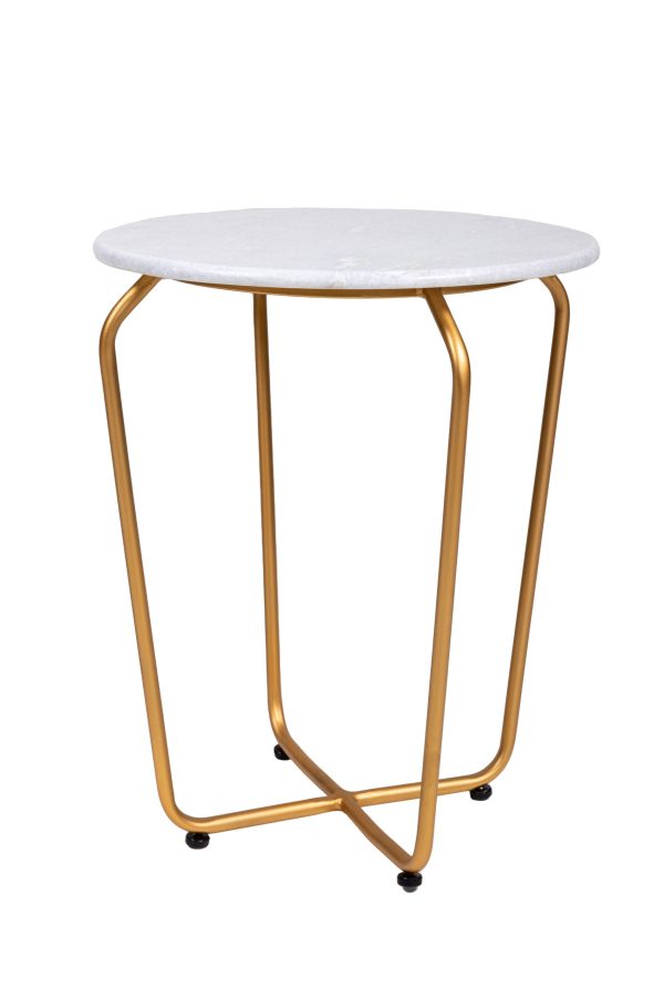 Кофейный столик Marble белый 0.45x0.4x0.4м — изображение 2