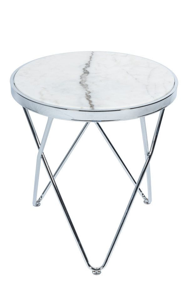 Приставной столик Zarina Silver 0.5x0.45x0.45м