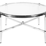 Приставной столик Ghost L Silver 0.42x0.95x0.95м