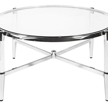 Приставной столик Ghost L Silver 0.42x0.95x0.95м