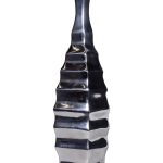 Ваза металлическая высокая серебристая 0.51x0.1x0.1м