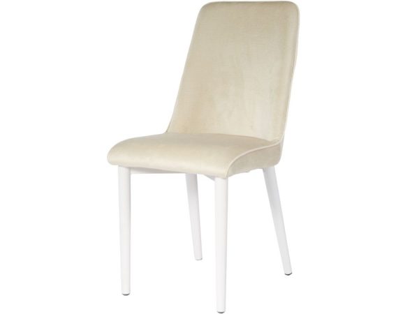 Стул «Дейзи», Монолит беж, каркас белый — изображение 2