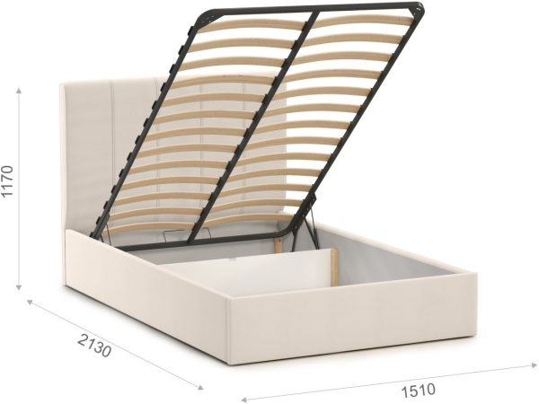 Кровать Джессика 140 (подъемник), Amigo cream — изображение 3