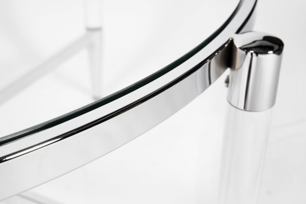 Приставной столик Ghost L Silver 0.42x0.95x0.95м — изображение 2