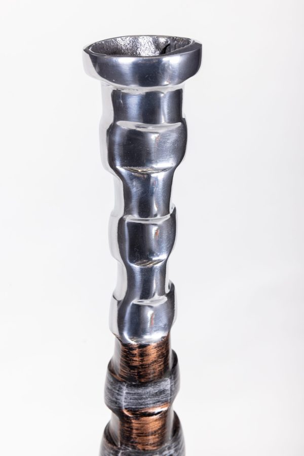 Ваза металлическая высокая STRIPES 0.82x0.18x0.06м — изображение 3