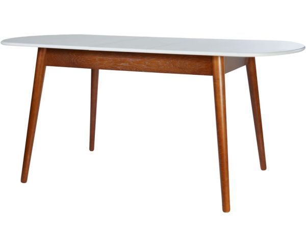 Стол «Эней» 130x80, Белый+Орех — изображение 5